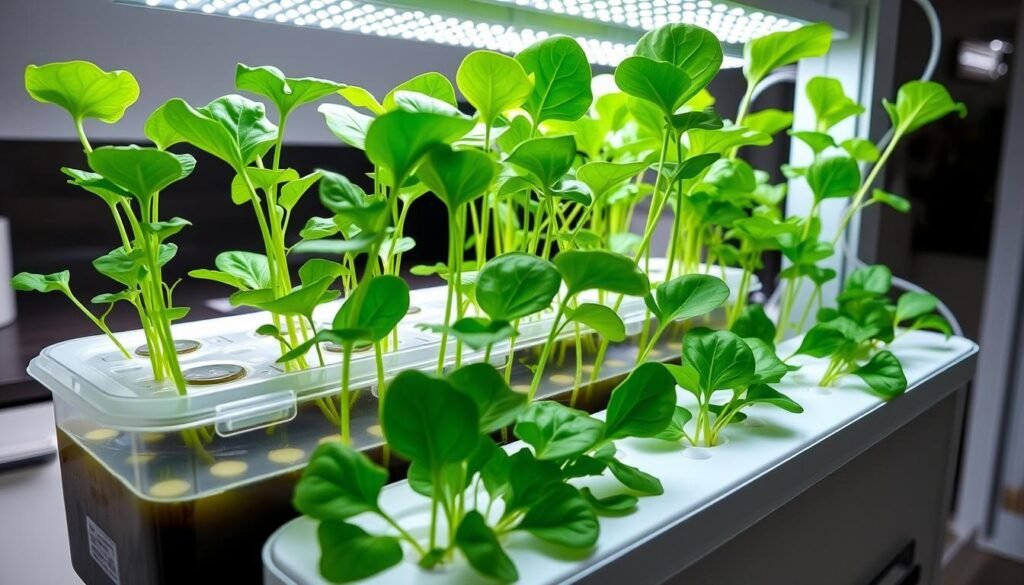 growing spinach hydroponically