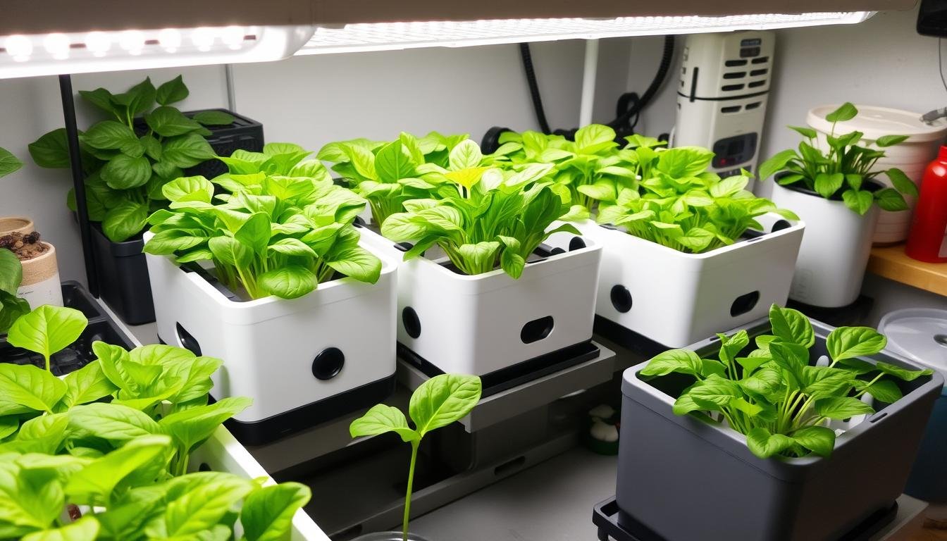 growing spinach indoors hydroponics