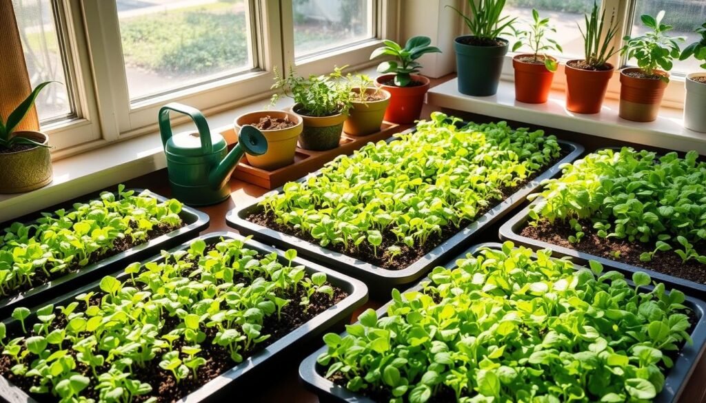 how to grow microgreens indoors