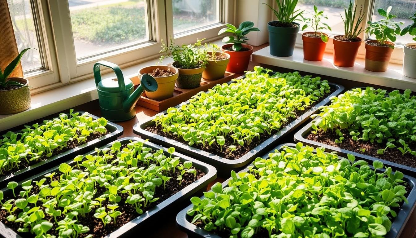 how to grow microgreens indoors