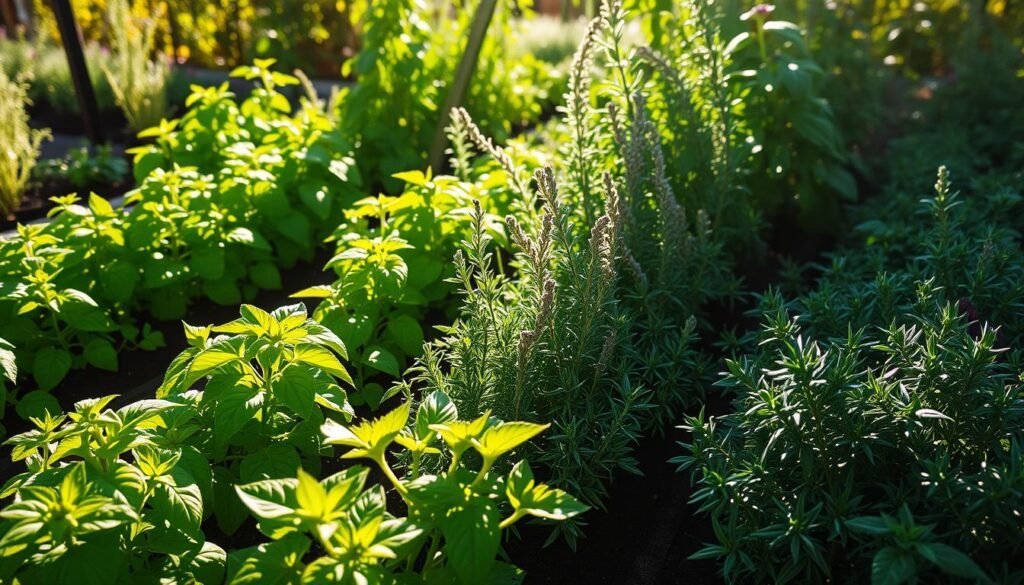 sunlight requirements for herb gardens