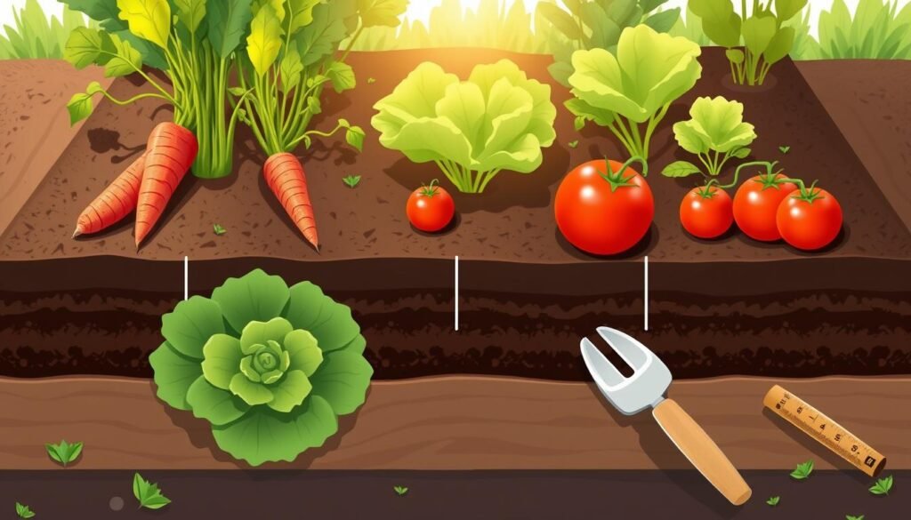 vegetable planting depth