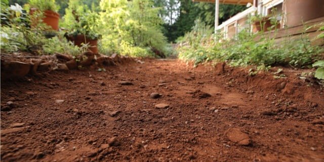 clay soil garden backyard