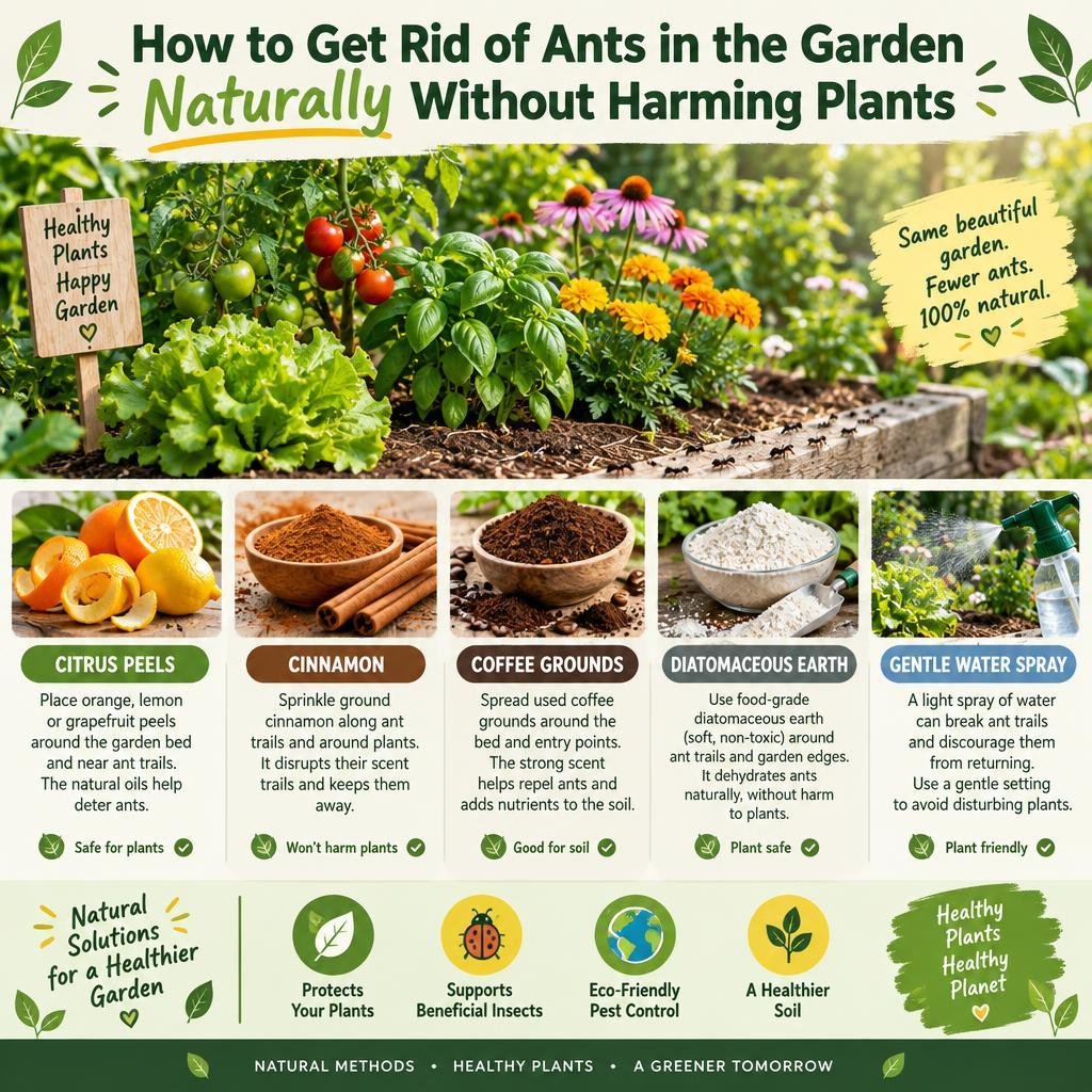 How to Get Rid of Ants in the Garden Naturally (Without Harming Plants)