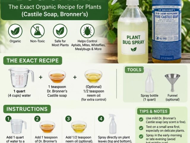 DIY Castile Soap Bug Spray: The Exact Organic Recipe for Plants