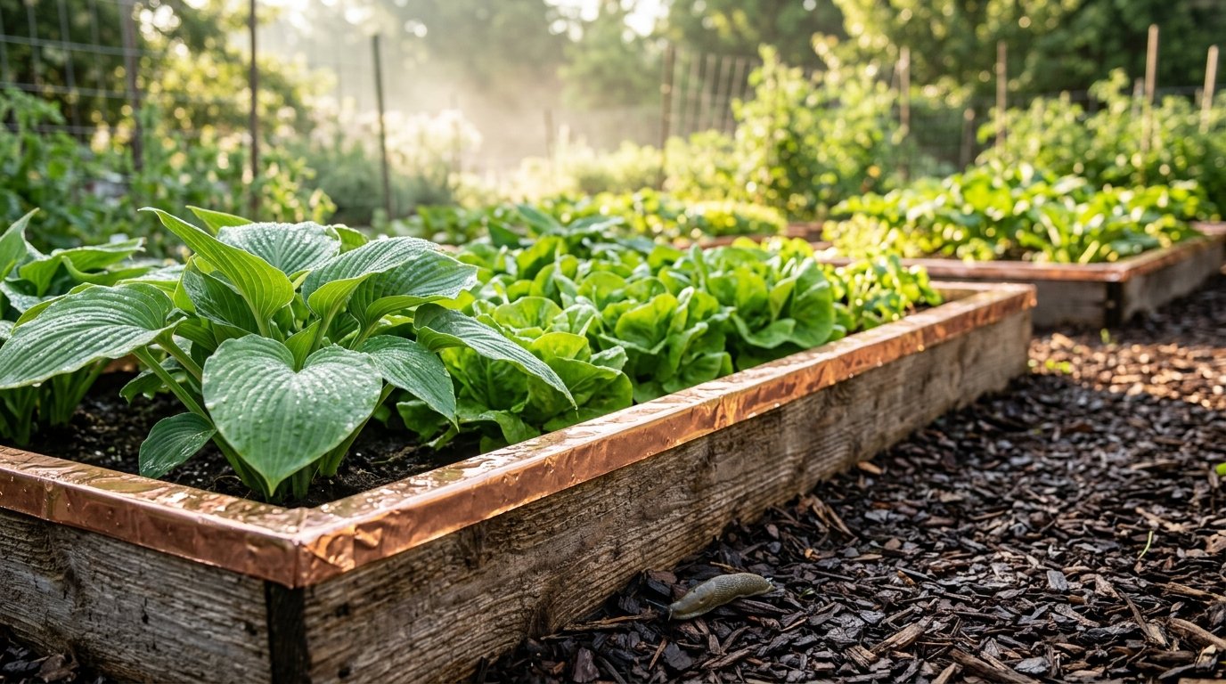 How to get rid of slugs naturally in the garden with copper tape and organic bait
