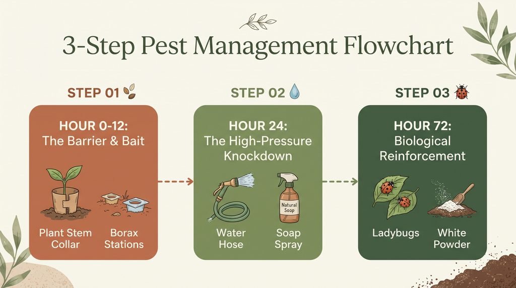 3 step pest management flowchart