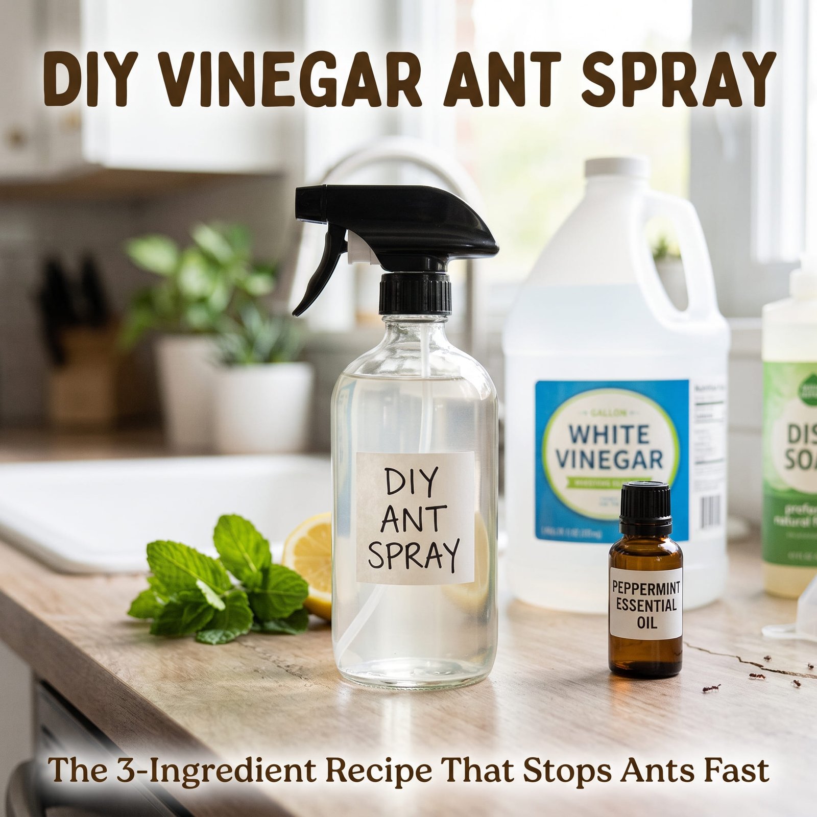 diy vinegar ant spray